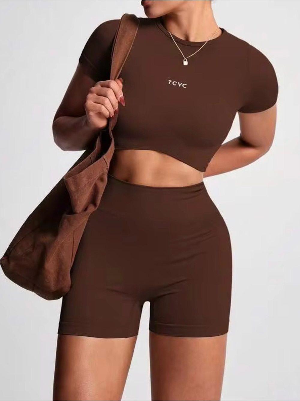 TCVC Biker Short + Crop Top Set